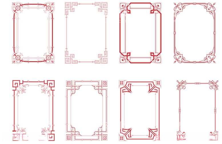 编号：84600012121740156567【酷图网】源文件下载-中式边框