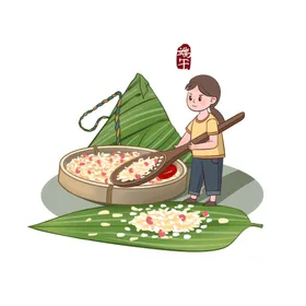 端午元素节龙舟节海报免扣