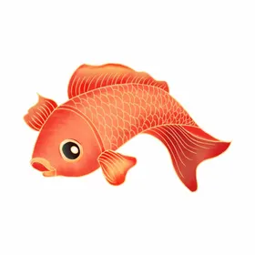 锦鲤夏日素材素材手绘中国风