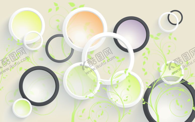 编号：56408510040231229497【酷图网】源文件下载-简约3d圆圈图片