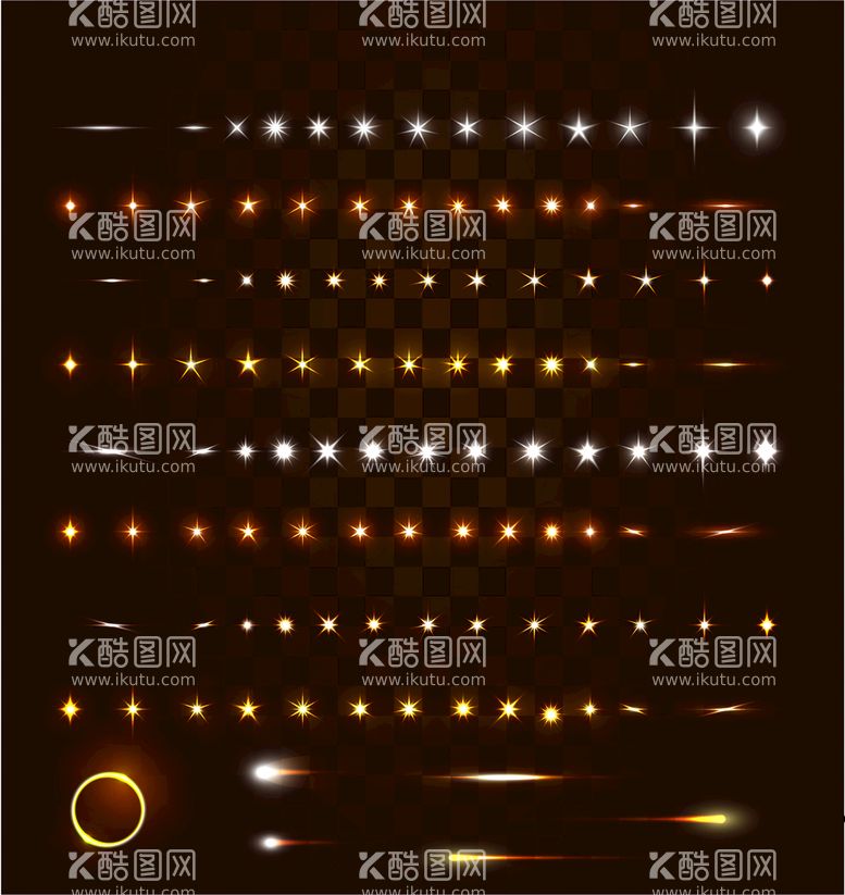 编号：76340109170154310956【酷图网】源文件下载-绚烂光效光斑AI矢量素材
