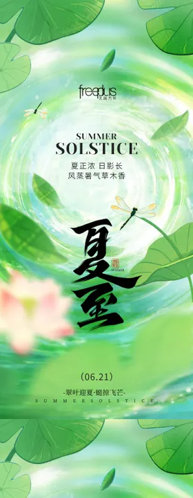 立夏夏至节气系列海报