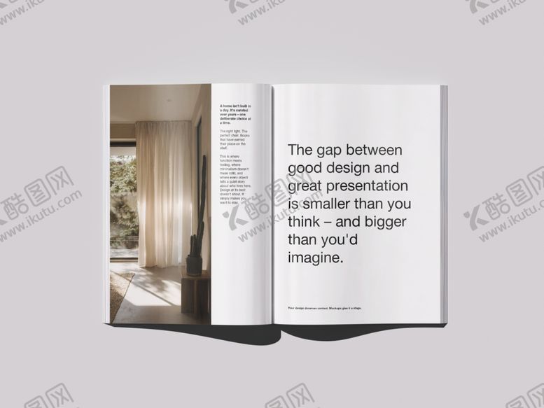 编号：91179004291508088514【酷图网】源文件下载-翻开的精品杂志展示样机