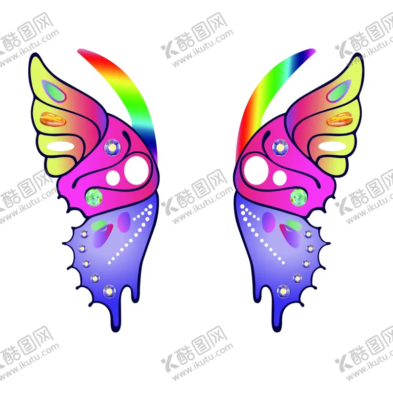编号：47122301182332127321【酷图网】源文件下载-蝴蝶翅膀