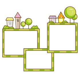 卡通边框小学生儿童便签