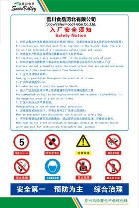 入厂须知