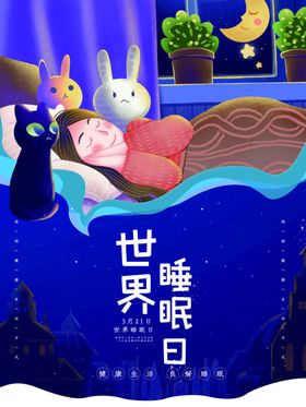 3月21日世界睡眠日矢量源文件