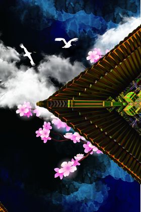 新中式底纹背景