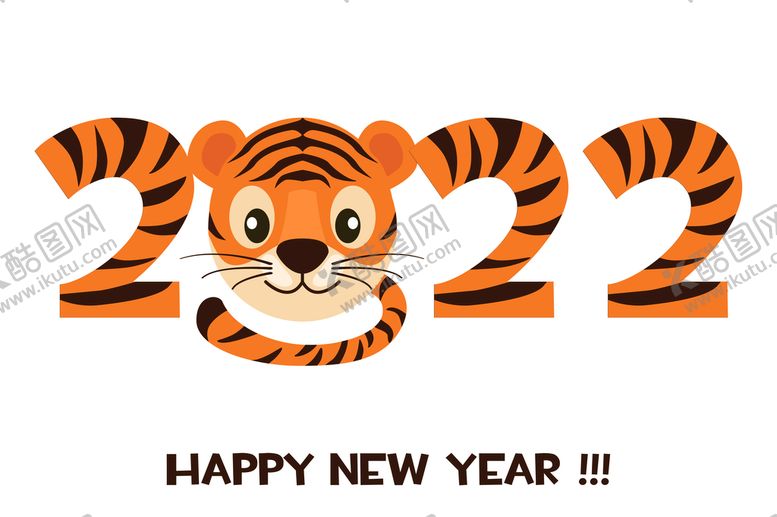 编号：45836010051641450964【酷图网】源文件下载-2022虎年手绘矢量老虎