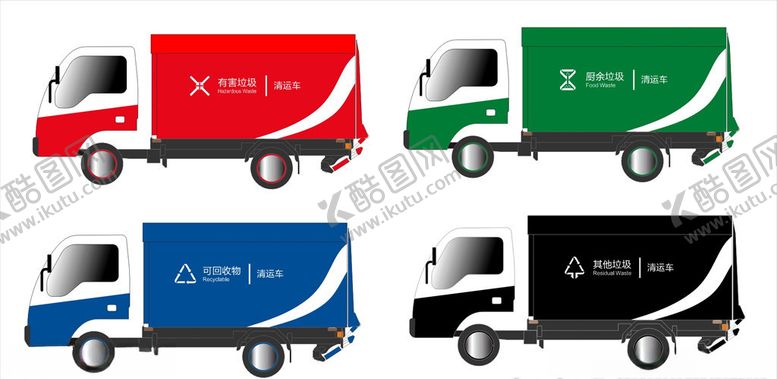 编号：80744407141313547020【酷图网】源文件下载-垃圾分类收运车涂装图标