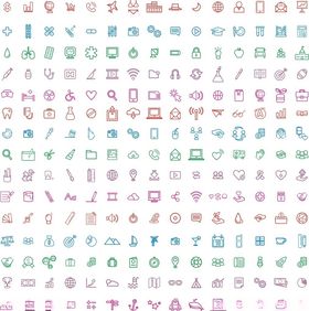 科技办公小图标