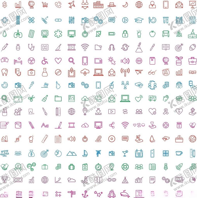 编号：37409209212000403421【酷图网】源文件下载-办公常用小图标