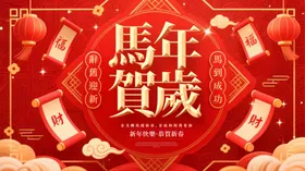 马年新春贺岁图