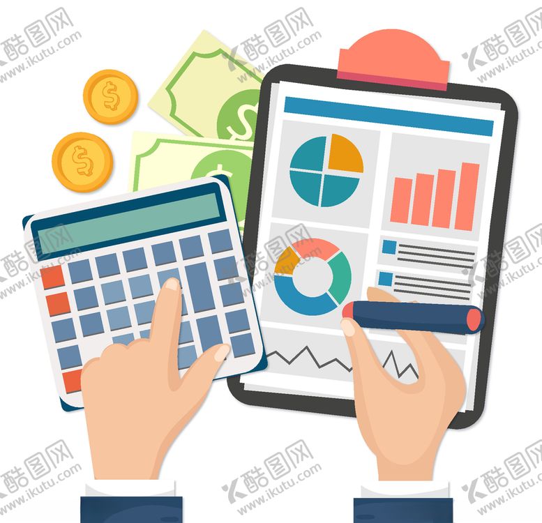 编号：91993604201952474228【酷图网】源文件下载-扁平化计算账目