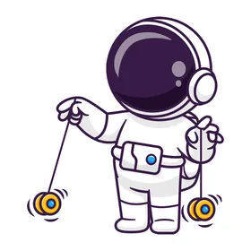 宇航员矢量图插画素材宙人太空