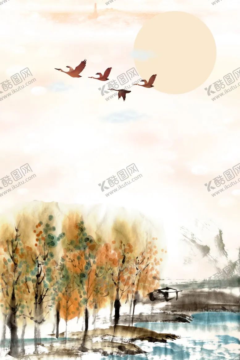 编号：63986307042038131436【酷图网】源文件下载-白露海报