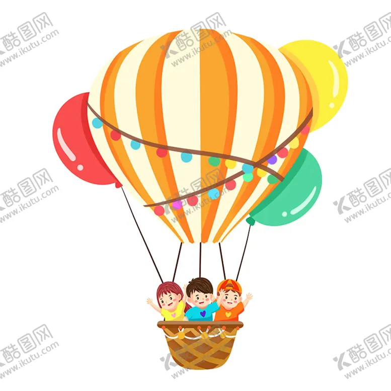 编号：96041809182200178450【酷图网】源文件下载-卡通热气球