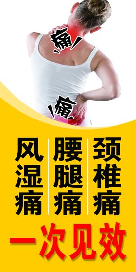 腰痛颈椎痛宣传卡