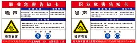 职业危害告知卡噪声安全周病