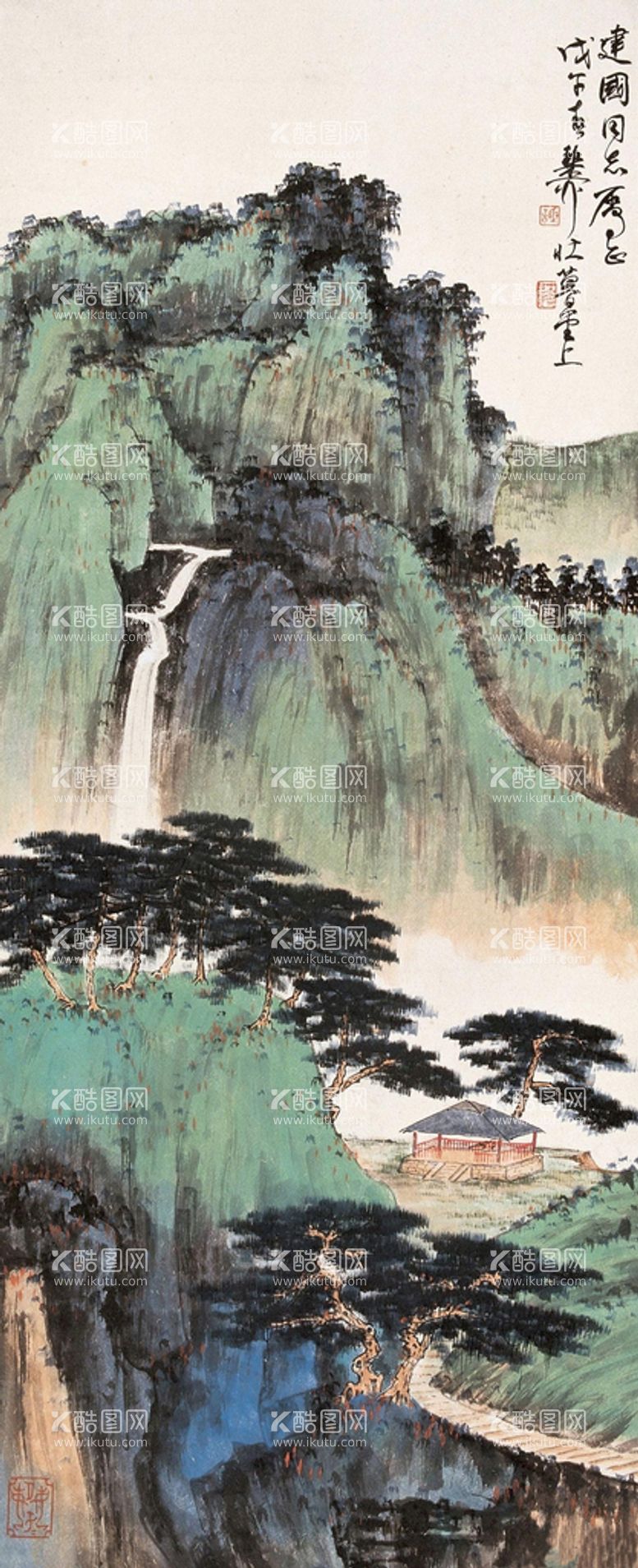 编号：13809510100613053965【酷图网】源文件下载-山水画背景