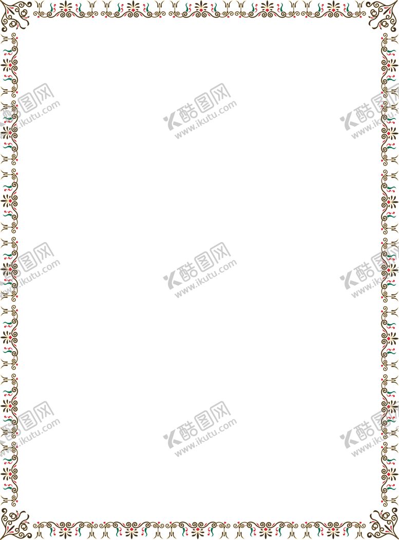 编号：26561604230019084540【酷图网】源文件下载-简约花纹边框