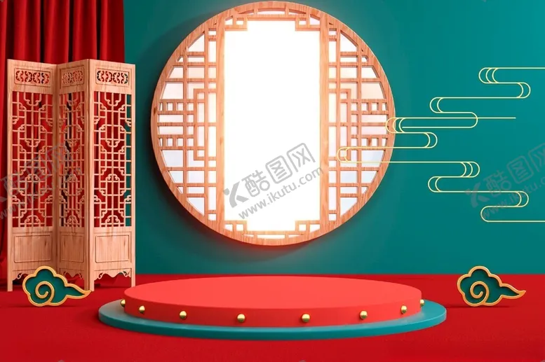 编号：71537712072030075331【酷图网】源文件下载-C4D电商海报高端三维场景