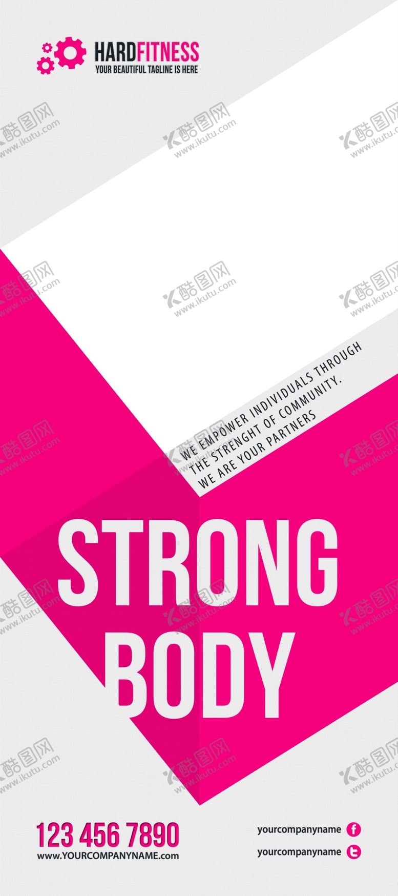 编号：26761107140454413996【酷图网】源文件下载-健身房三折页宣传册