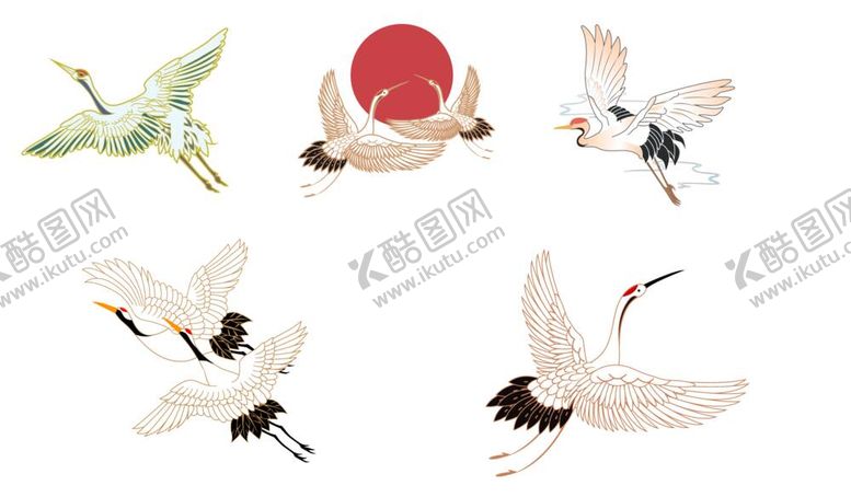 编号：87400112050410469534【酷图网】源文件下载-国潮仙鹤