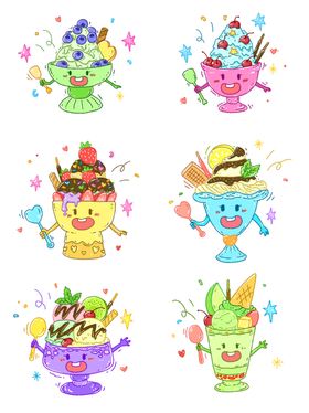 多彩冰淇淋