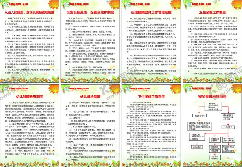 编号：35543710162318355019【酷图网】源文件下载-幼儿园制度牌