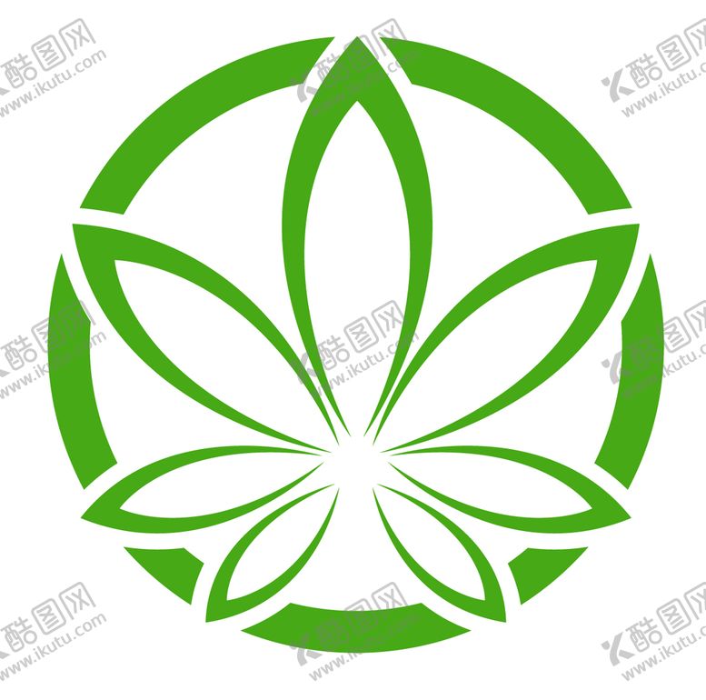 编号：82930409251751584216【酷图网】源文件下载-叶子标志图标