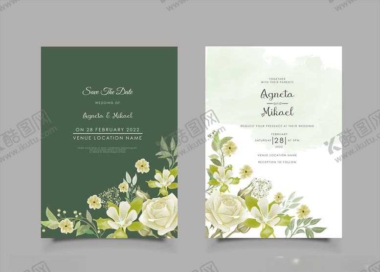 编号：60964909280907168171【酷图网】源文件下载-花卉邀请函