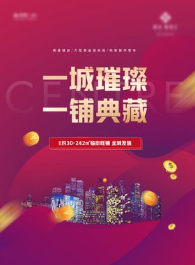 旺铺商铺商业底商招租海报
