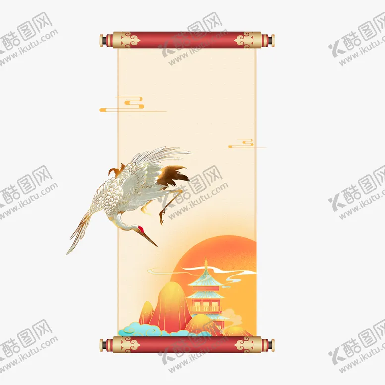 编号：23965409201822370781【酷图网】源文件下载-卷轴
