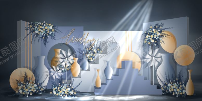 编号：15119609260311216385【酷图网】源文件下载-婚礼舞台效果图