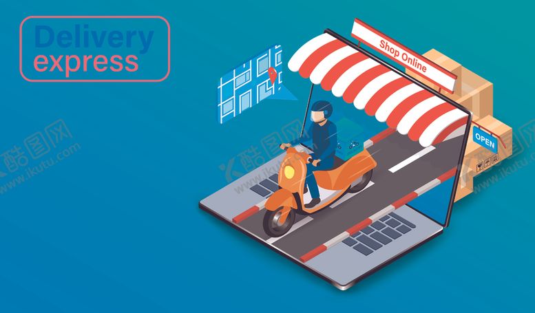 编号：83199410291441085975【酷图网】源文件下载-快递业务