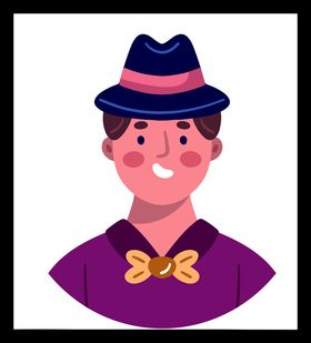 手绘男人男孩