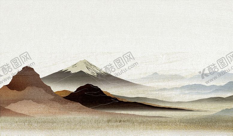 编号：46213906181734565745【酷图网】源文件下载-水墨山水电视背景墙