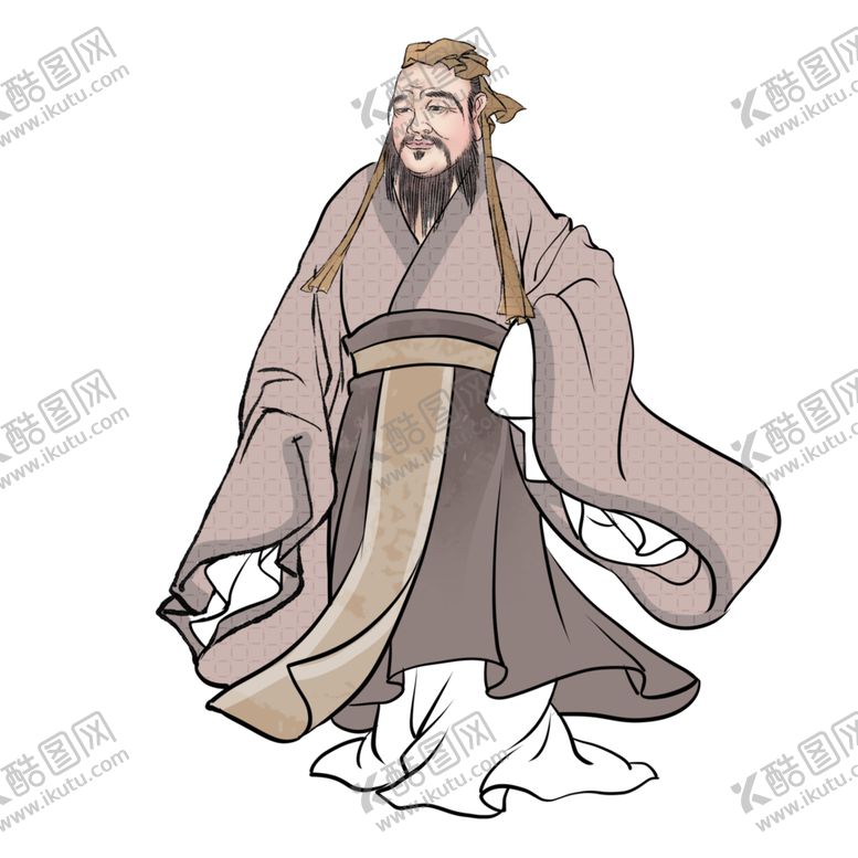 编号：86170410240204374379【酷图网】源文件下载-孔子像