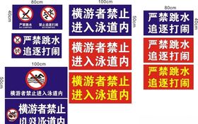 游泳池标识