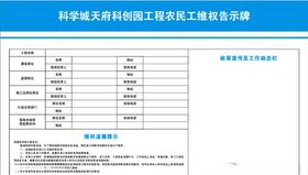 工地 农民工维权 牌