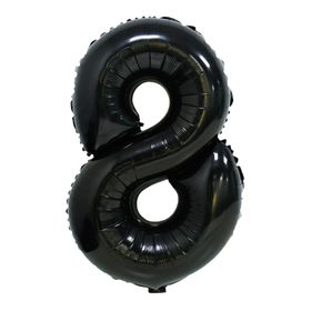 黑色气球字8