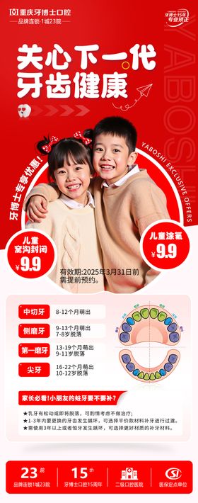 儿童口腔营销海报