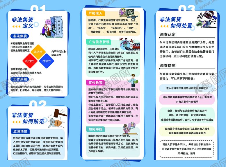 编号：73826909181259514817【酷图网】源文件下载-非法集资宣传单页 三折页