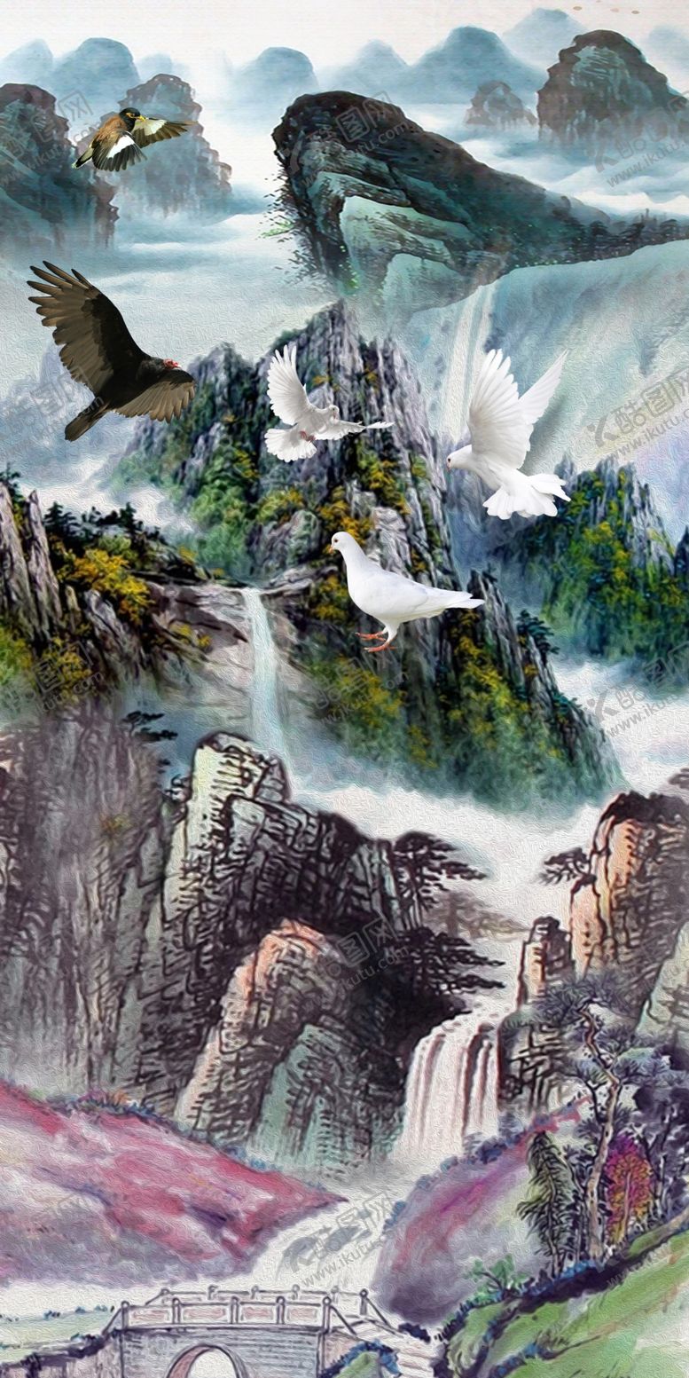 编号：75520005090847185991【酷图网】源文件下载-国画山水