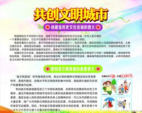 文明城市宣传栏