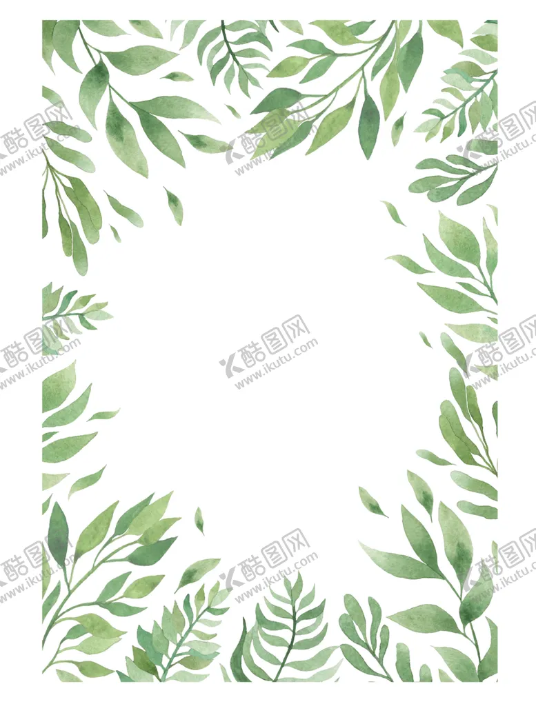 编号：56506206261728124527【酷图网】源文件下载-手绘植物花环