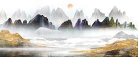 中国风山脉背景