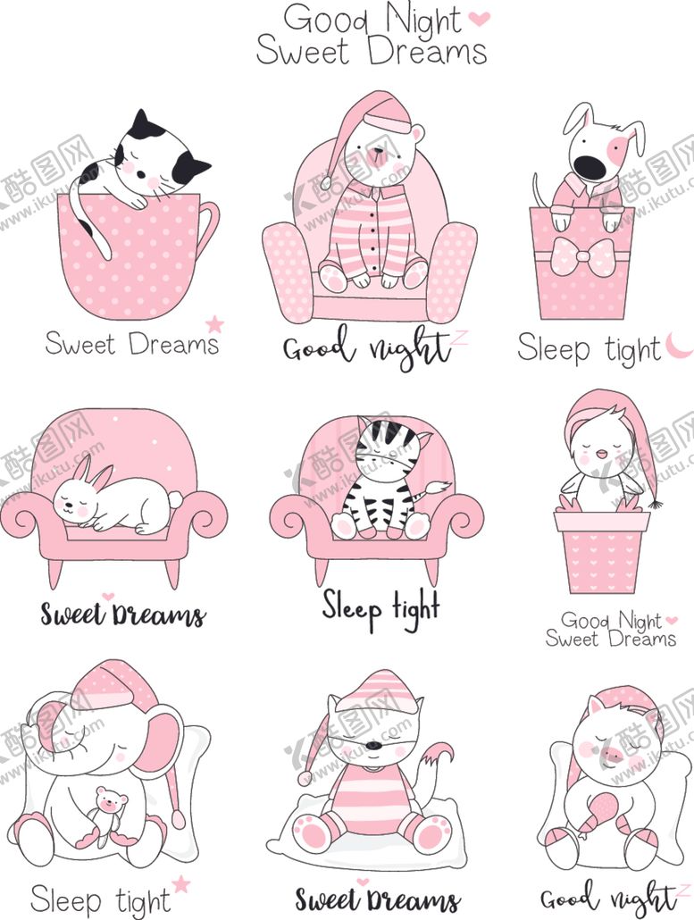 编号：41130610101122475066【酷图网】源文件下载-卡通动物