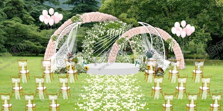 编号：90843209192232035336【酷图网】源文件下载-森系高端几何婚礼